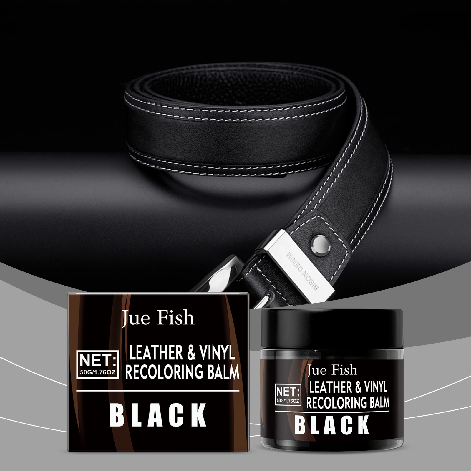 50 グラム黒革再着色バーム傷修復クリームソファカーシート家 - Leather Shoe Polish のレビューと価格